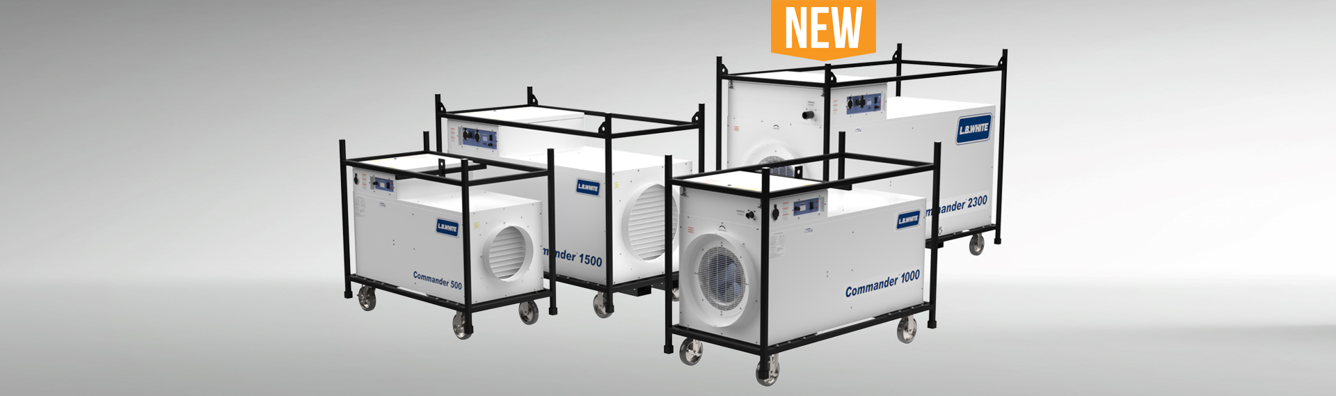The Commander™ Make-Up Air Units manage air conditions in worksites where improved air quality, temperature control, and moisture reduction is a necessity.